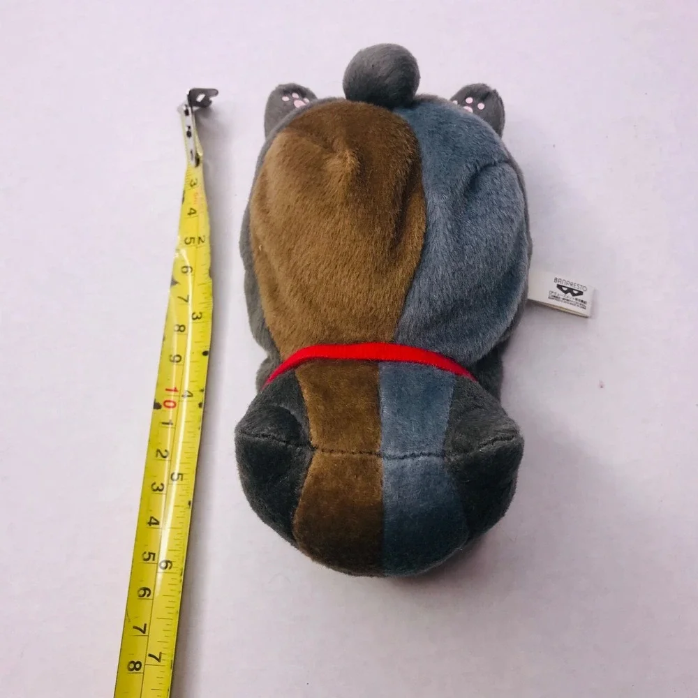 Banpresto Neko Atsume Plush Kitty Cat Grey Brown Small Stuffed Animal